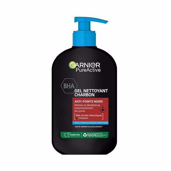 gel nettoyant garnier au charbon
